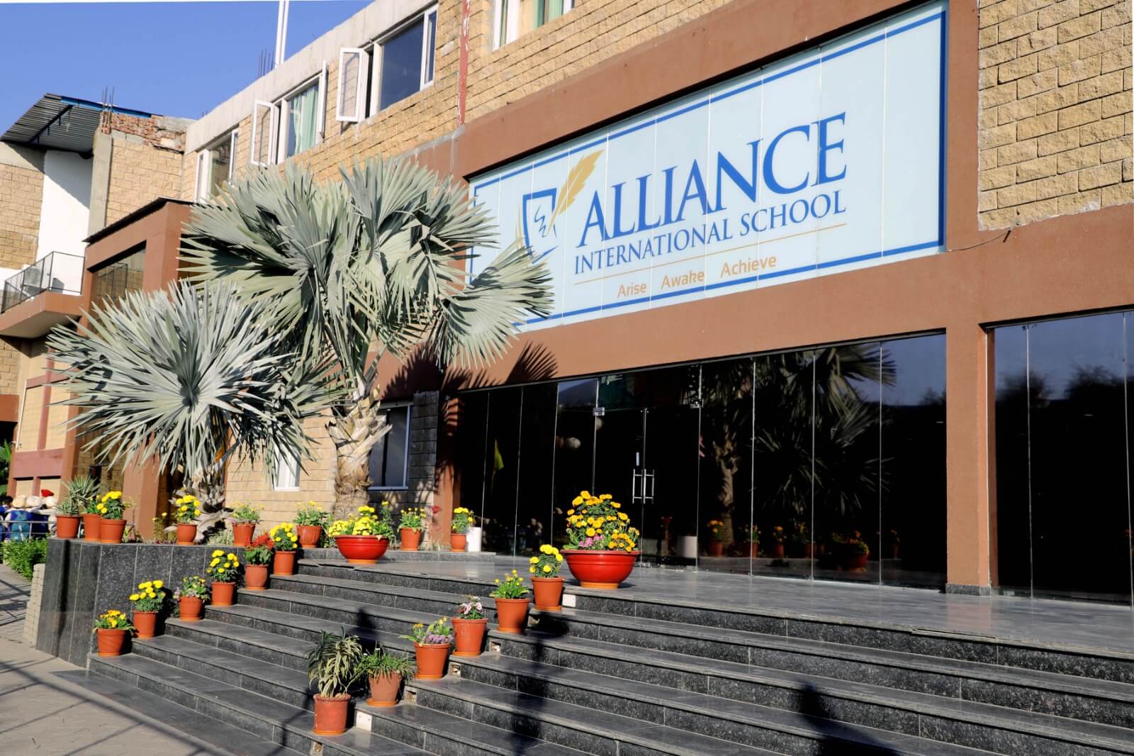Alliance International School students on campus
