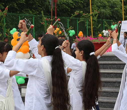 AIS students in a theatre performance
